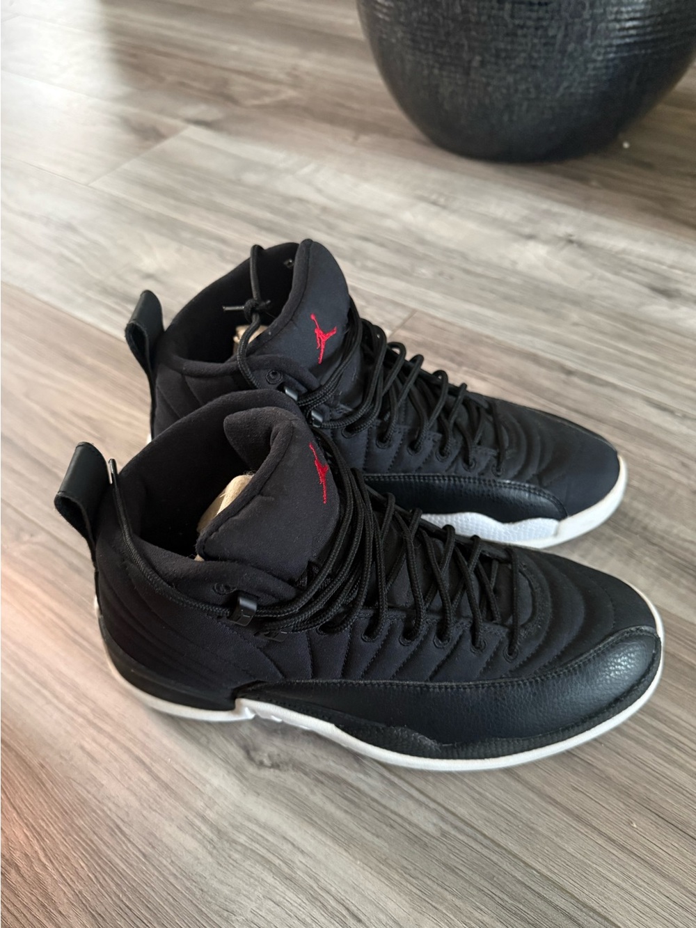 Air Jordan 12 Retro Black/White – Men’s Size 6.5